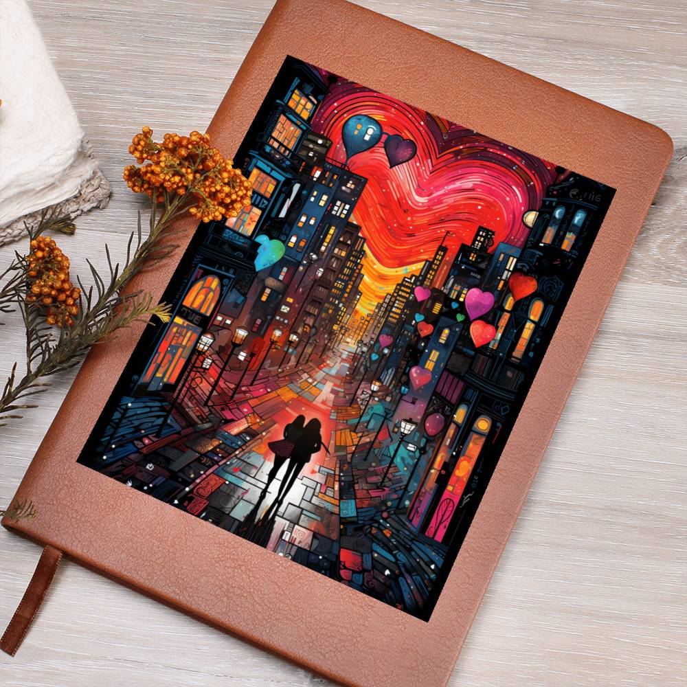 Valentine's Day Art 431 - Vegan Leather Journal