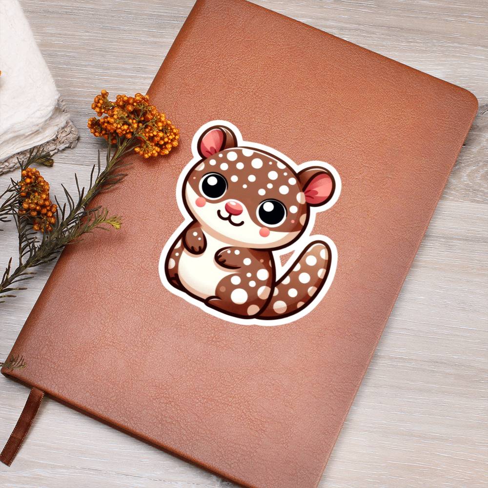 Cute Quoll sticker 137 - Vegan Leather Journal