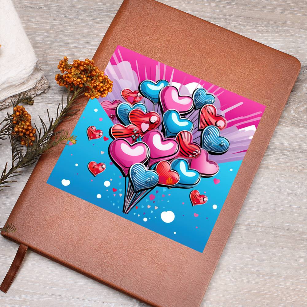 Valentine's Day Pop Art 18 - Vegan Leather Journal