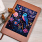 Birds And Floral Design 157 - Vegan Leather Journal
