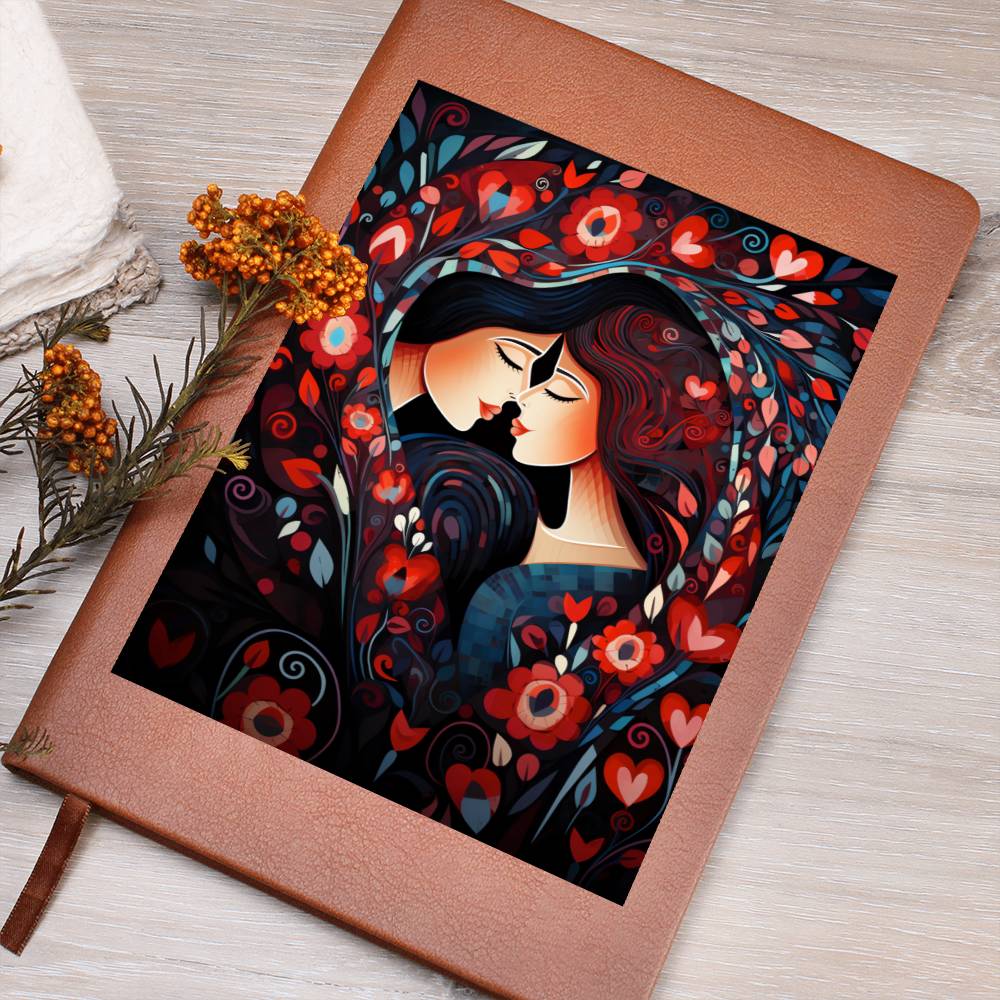 Valentine's Day Art 219 - Vegan Leather Journal