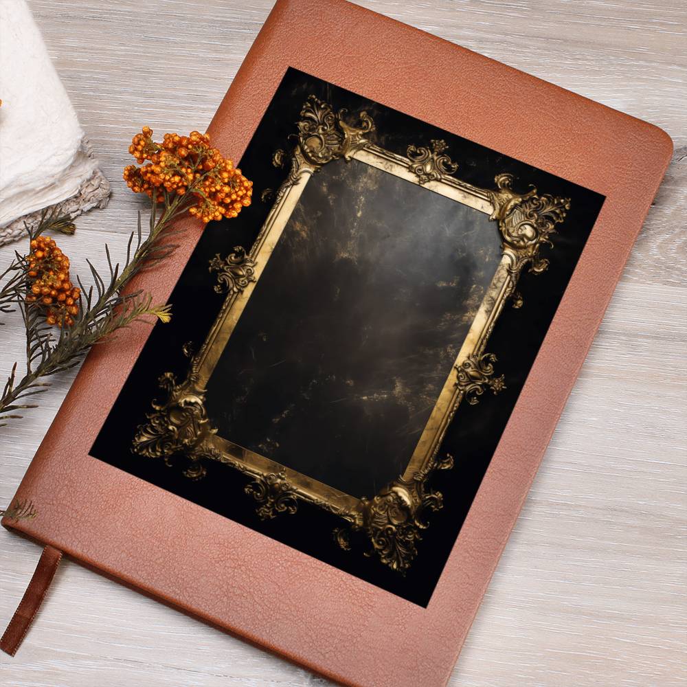 Ornate Gold Cover 027 - Vegan Leather Journal