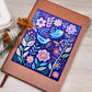 Birds And Floral Design 120 - Vegan Leather Journal