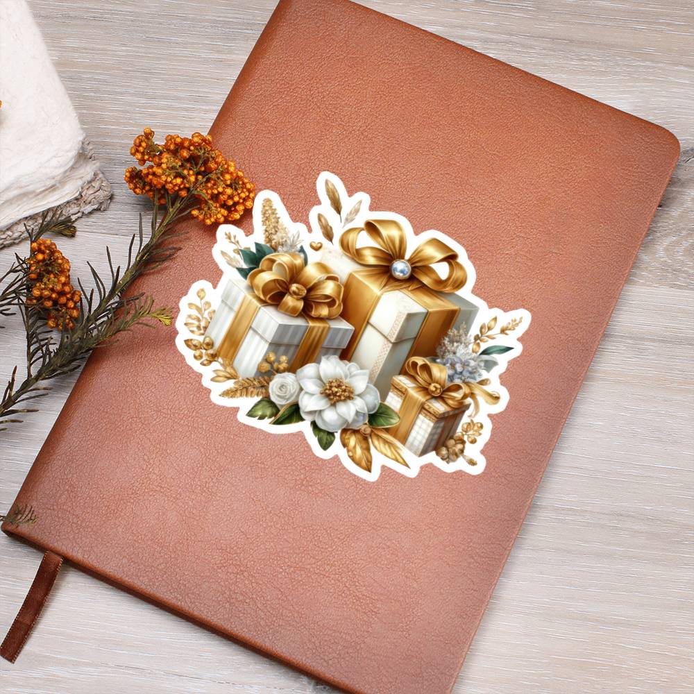 Luxury Wedding Decor Sticker 018 - Vegan Leather Journal