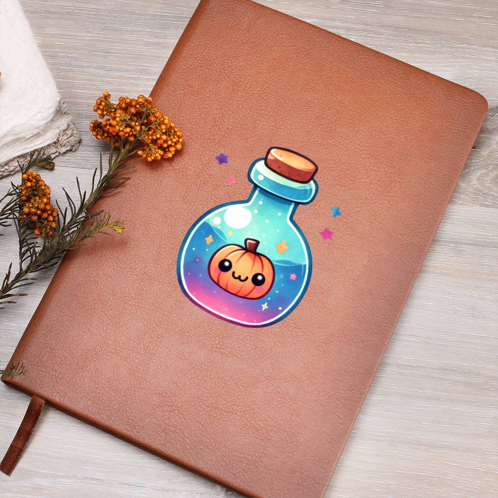 Cute Halloween Sticker 075 - Vegan Leather Journal