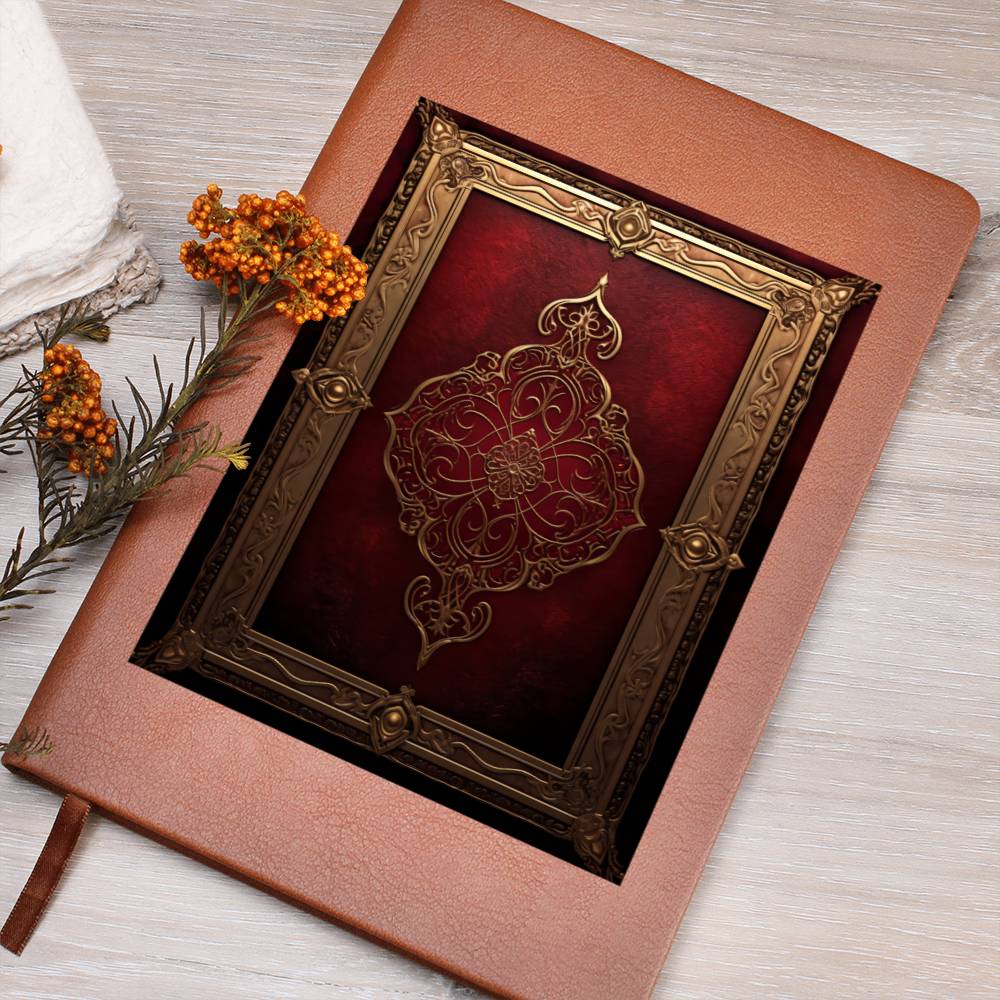 Ornate Gold Cover 037 - Vegan Leather Journal