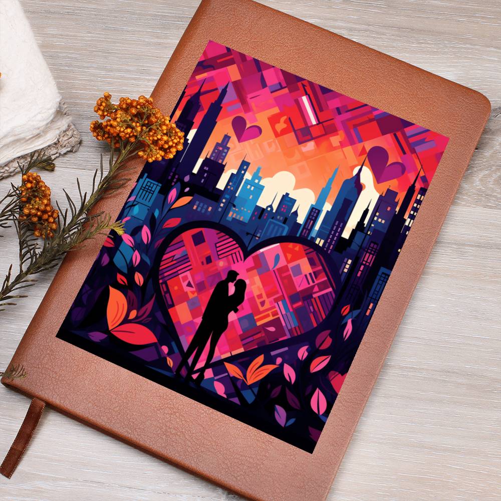 Valentine's Day Art 396 - Vegan Leather Journal