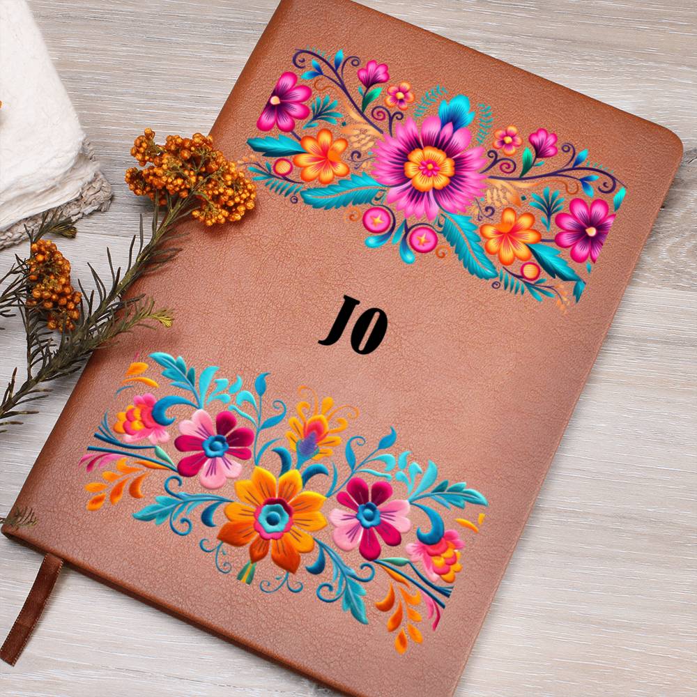 Jo (Mexican Flowers 1) - Vegan Leather Journal