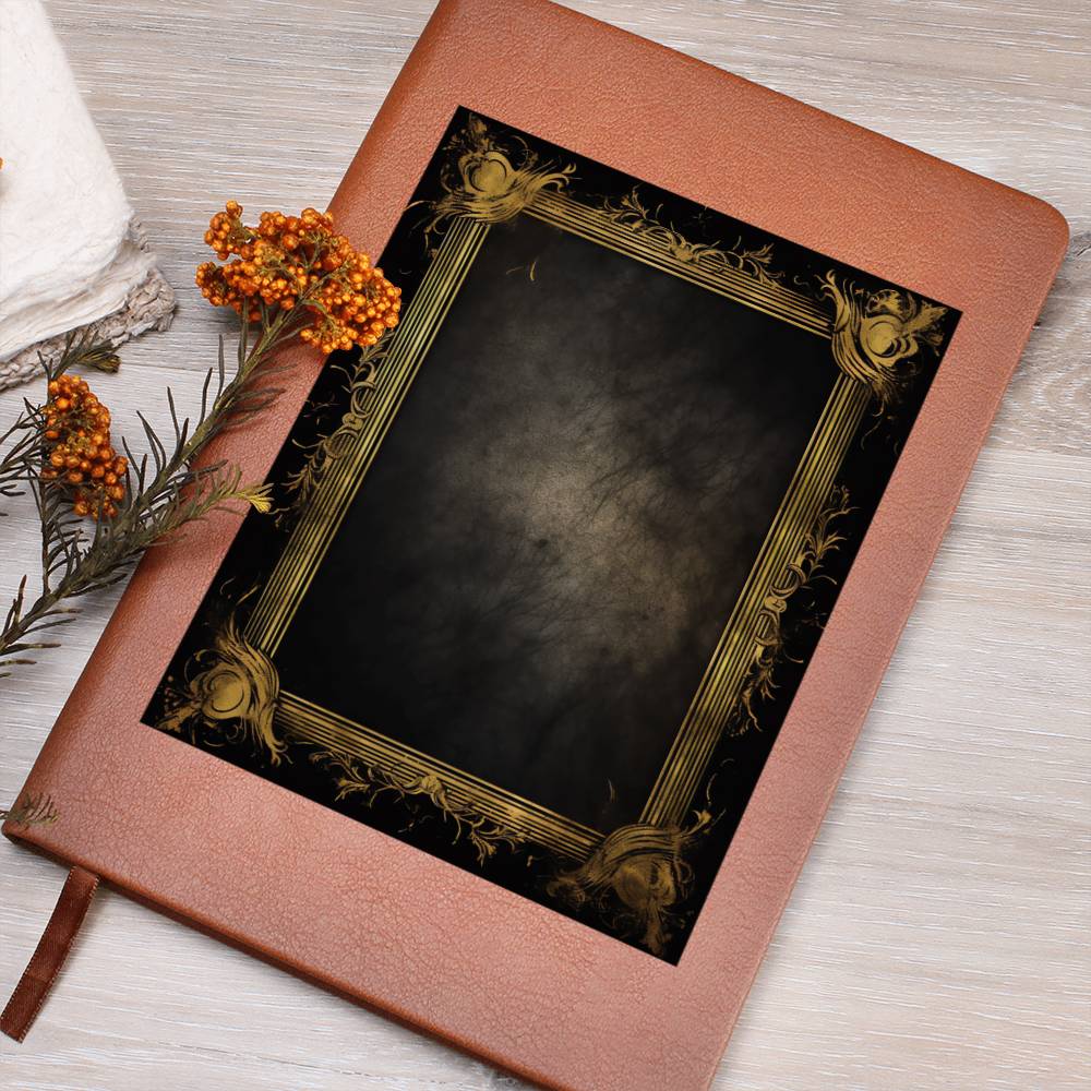 Ornate Gold Cover 025 - Vegan Leather Journal