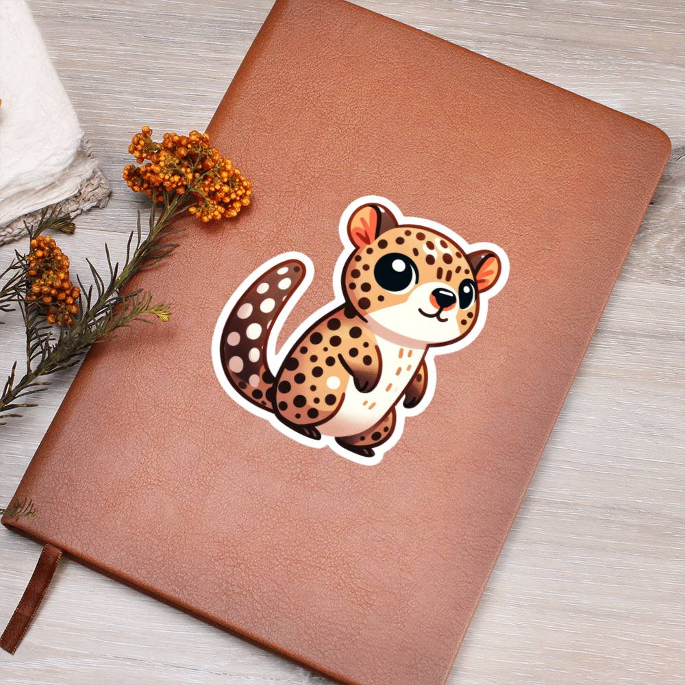 Cute Quoll sticker 138 - Vegan Leather Journal