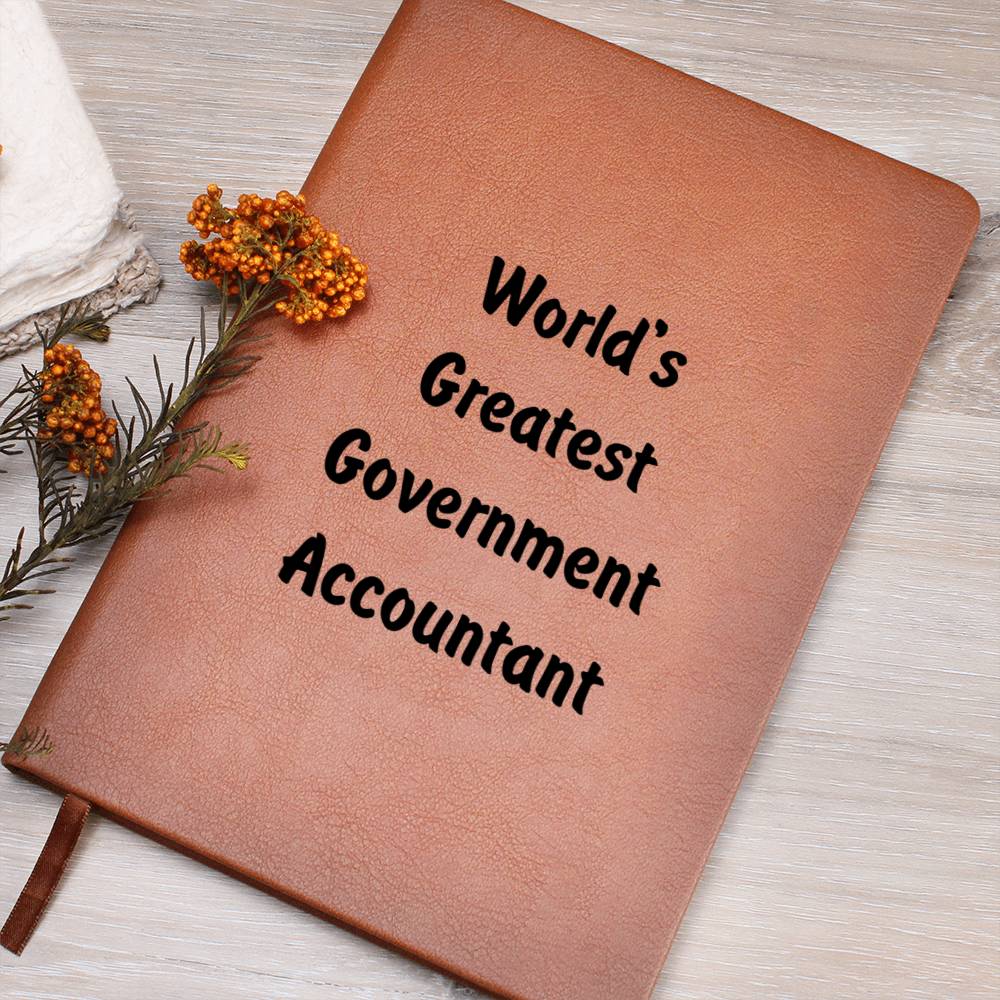 World's Greatest Government Accountant v1 - Vegan Leather Journal