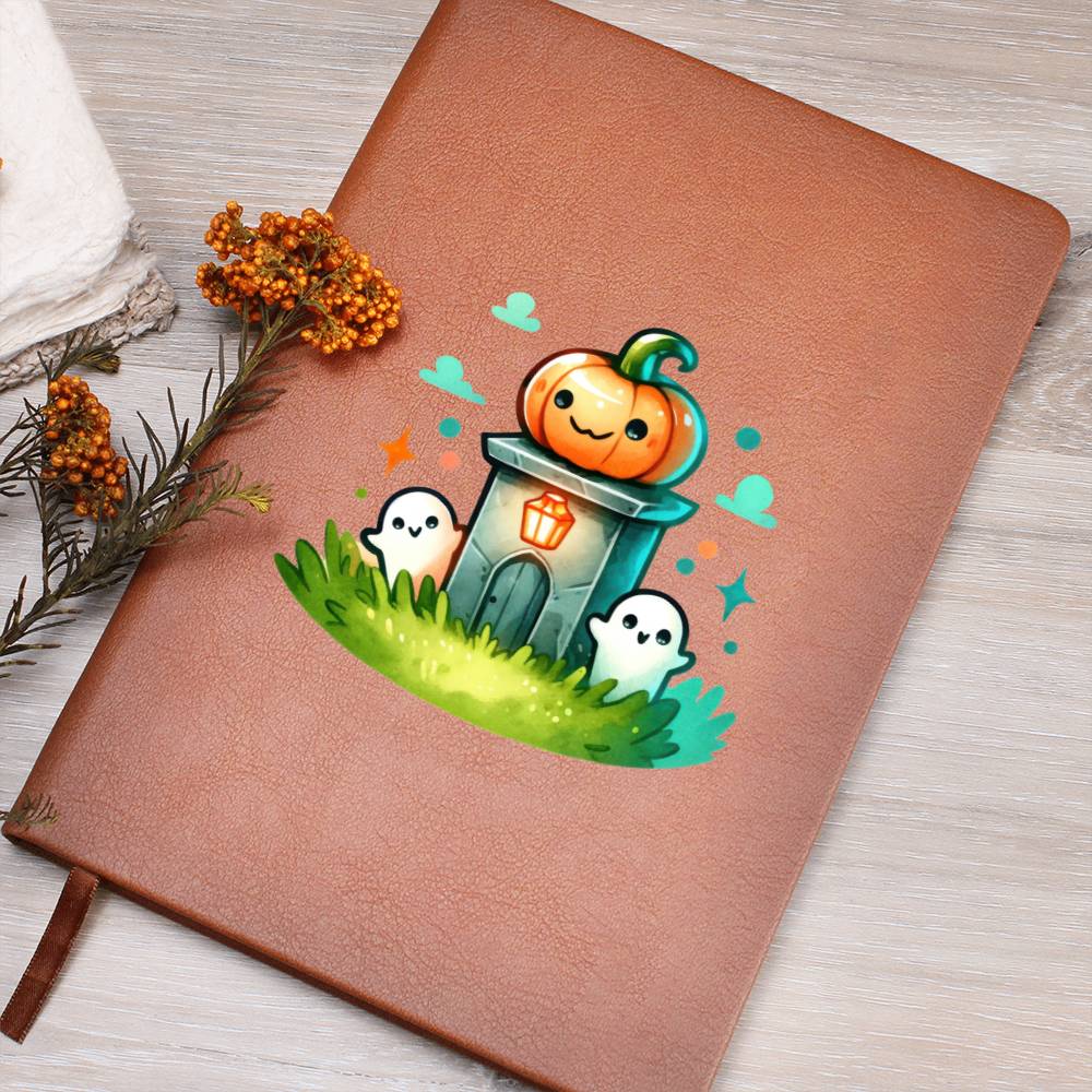 Cute Halloween Sticker 022 - Vegan Leather Journal