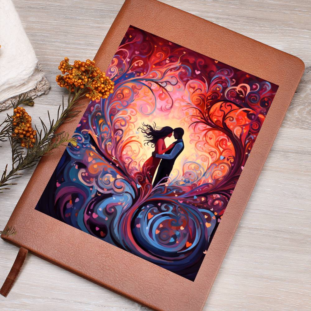 Valentine's Day Art 481 - Vegan Leather Journal
