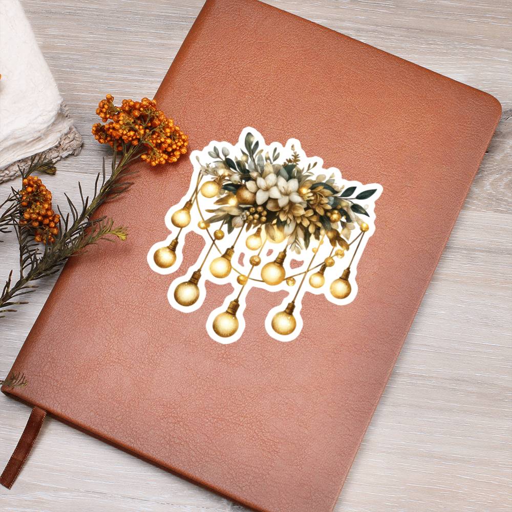 Luxury Wedding Decor Sticker 037 - Vegan Leather Journal