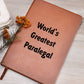 World's Greatest Paralegal v1 - Vegan Leather Journal