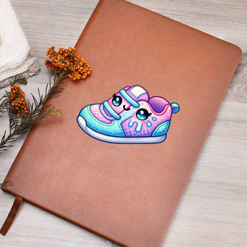 Cute Back to School Sticker 067 - Vegan Leather Journal