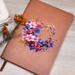 Floral Flower Wreath 150 - Vegan Leather Journal
