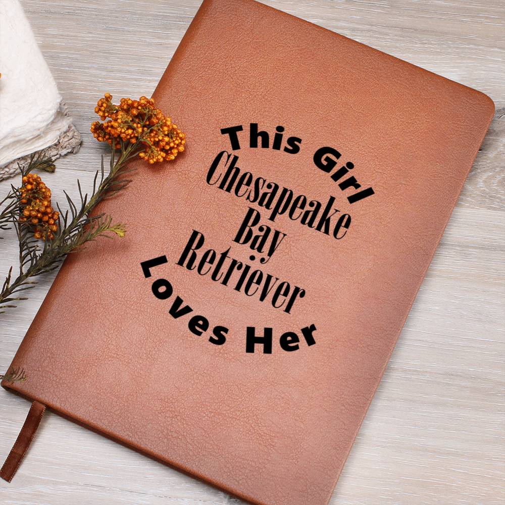 Chesapeake Bay Retriever v2 - Vegan Leather Journal