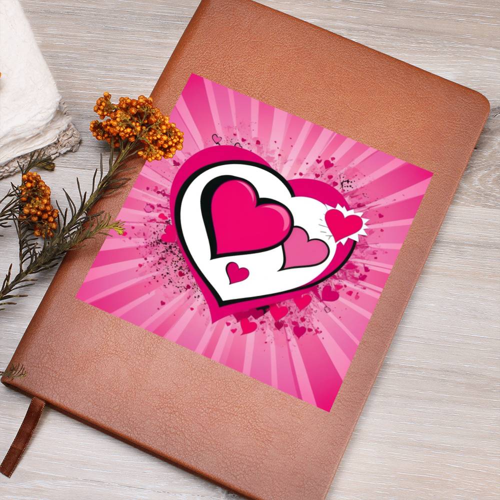 Valentine's Day Pop Art 04 - Vegan Leather Journal