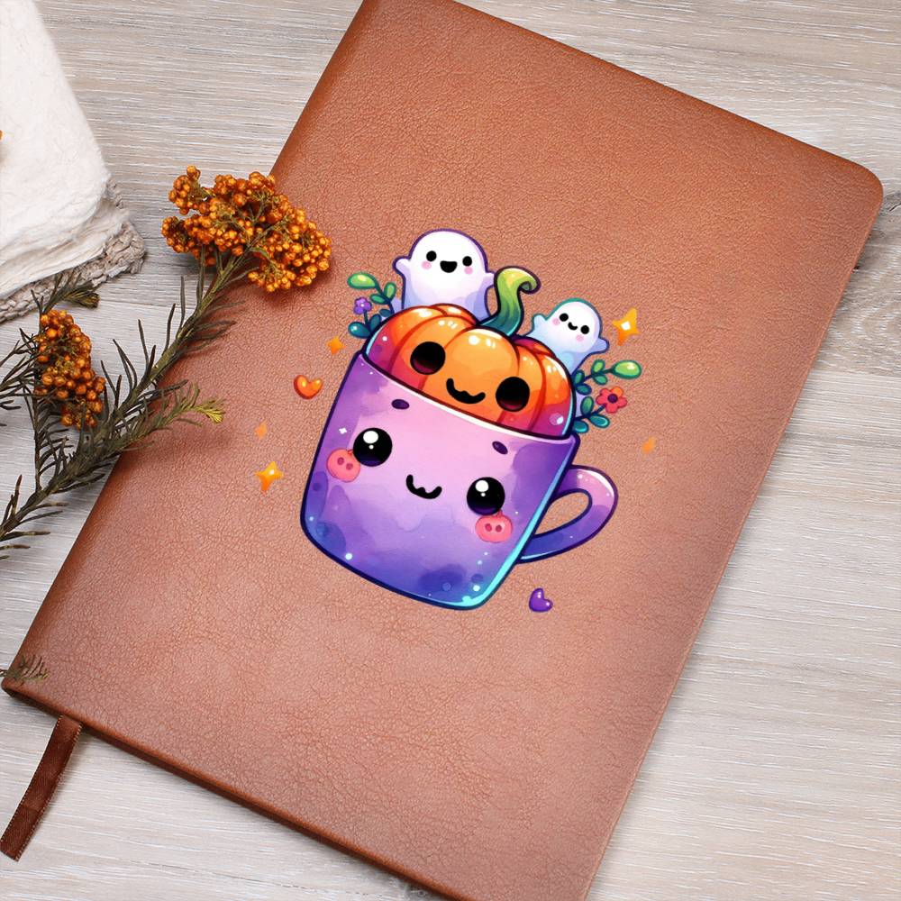 Cute Halloween Sticker 011 - Vegan Leather Journal