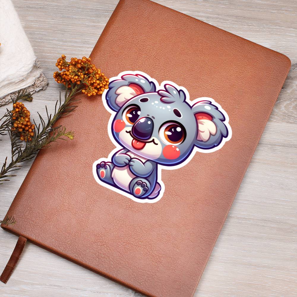 Cute Koala sticker 80 - Vegan Leather Journal