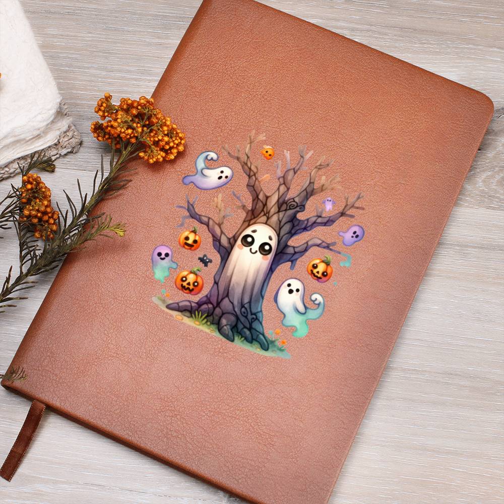 Cute Halloween Sticker 085 - Vegan Leather Journal