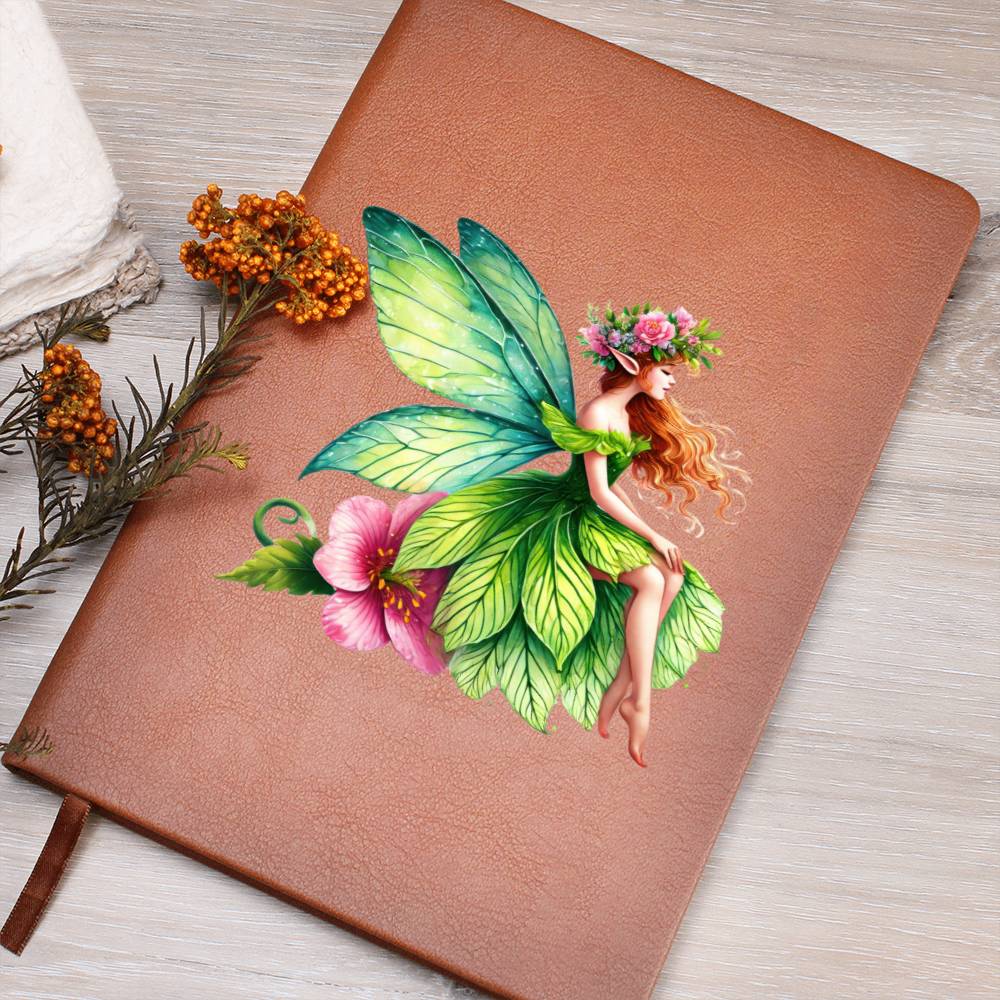 Magical Nature Forest Fairy 10 - Vegan Leather Journal