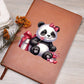 Valentine's Day Panda 004 - Vegan Leather Journal
