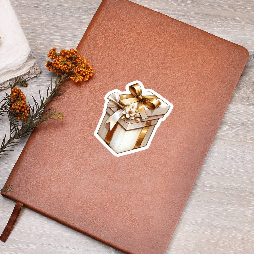Luxury Wedding Decor Sticker 077 - Vegan Leather Journal