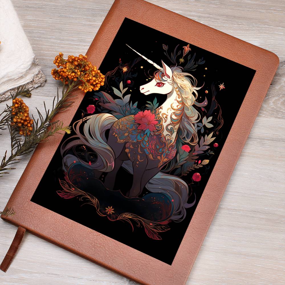 Cute Unicorn 006 - Vegan Leather Journal
