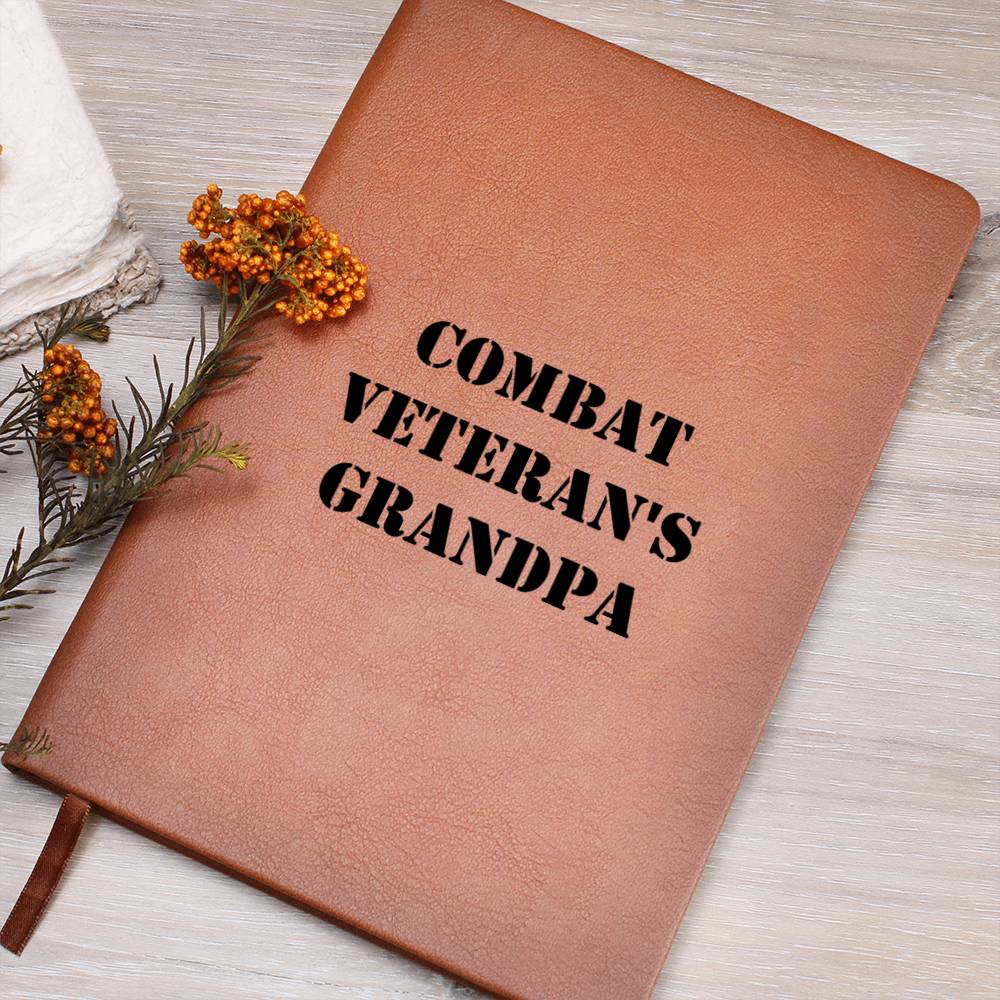Combat Veteran's Grandpa - Vegan Leather Journal