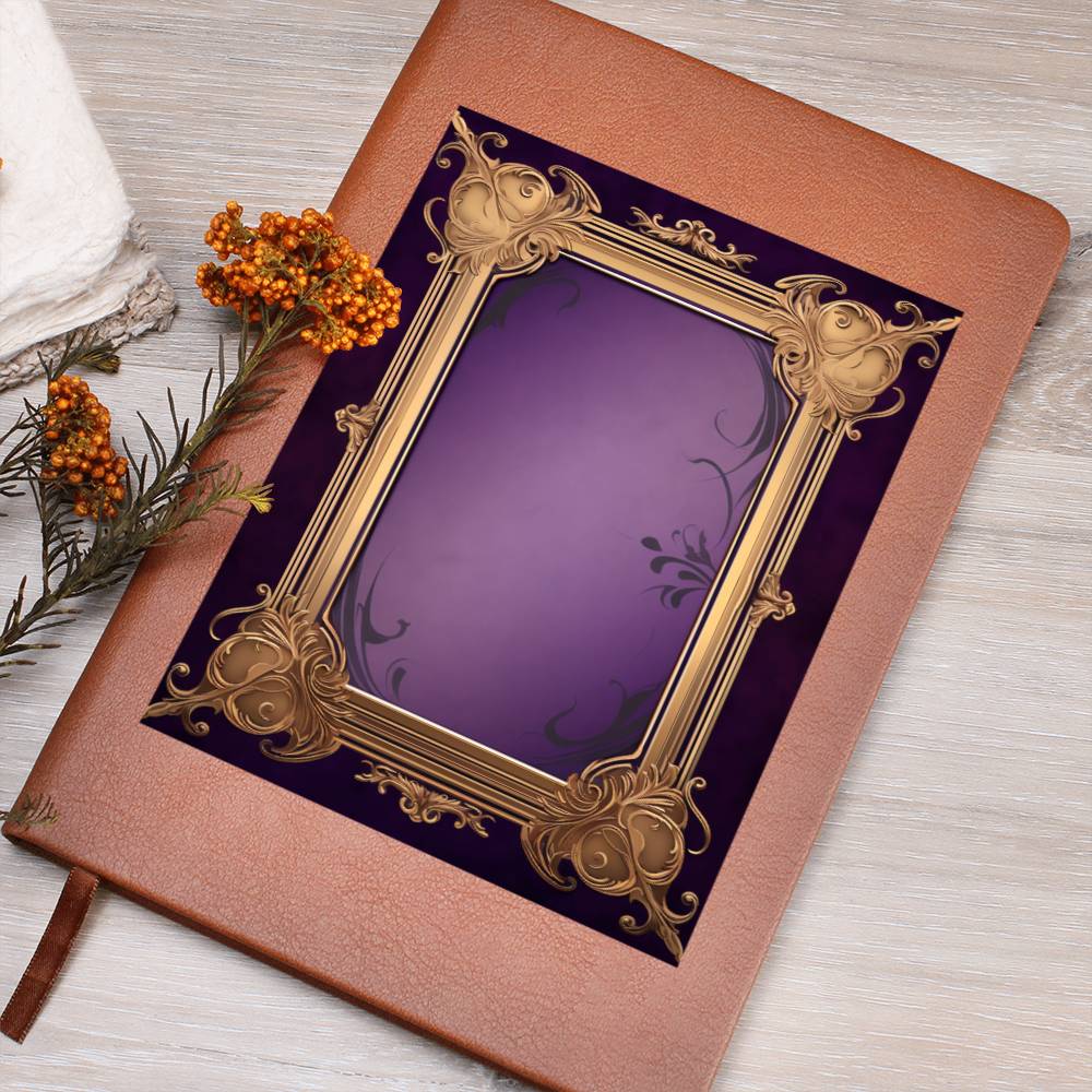 Ornate Gold Cover 064 - Vegan Leather Journal