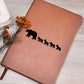 Mama Bear With 4 Cubs - Vegan Leather Journal