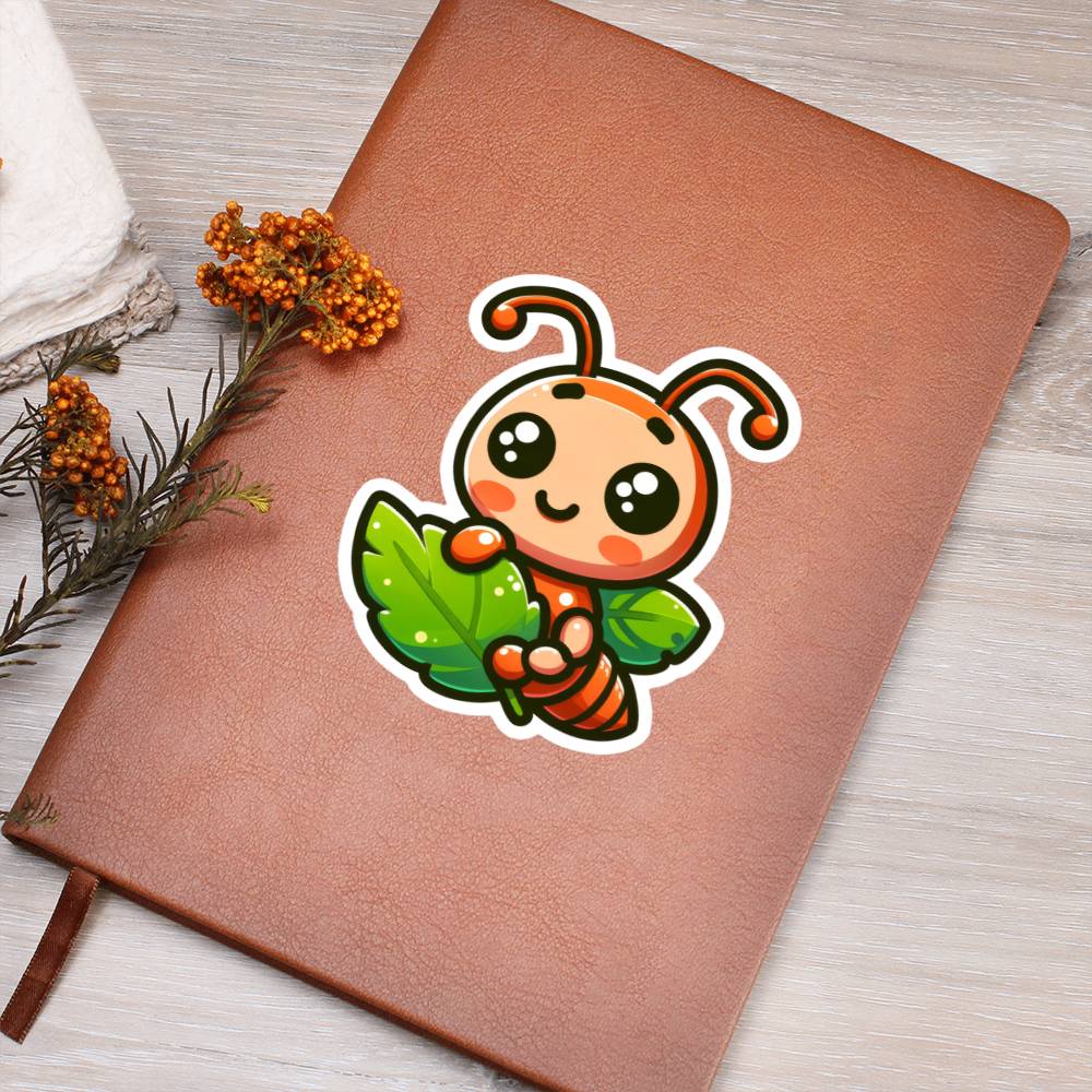 Cute Leafcutter ant sticker 83 - Vegan Leather Journal