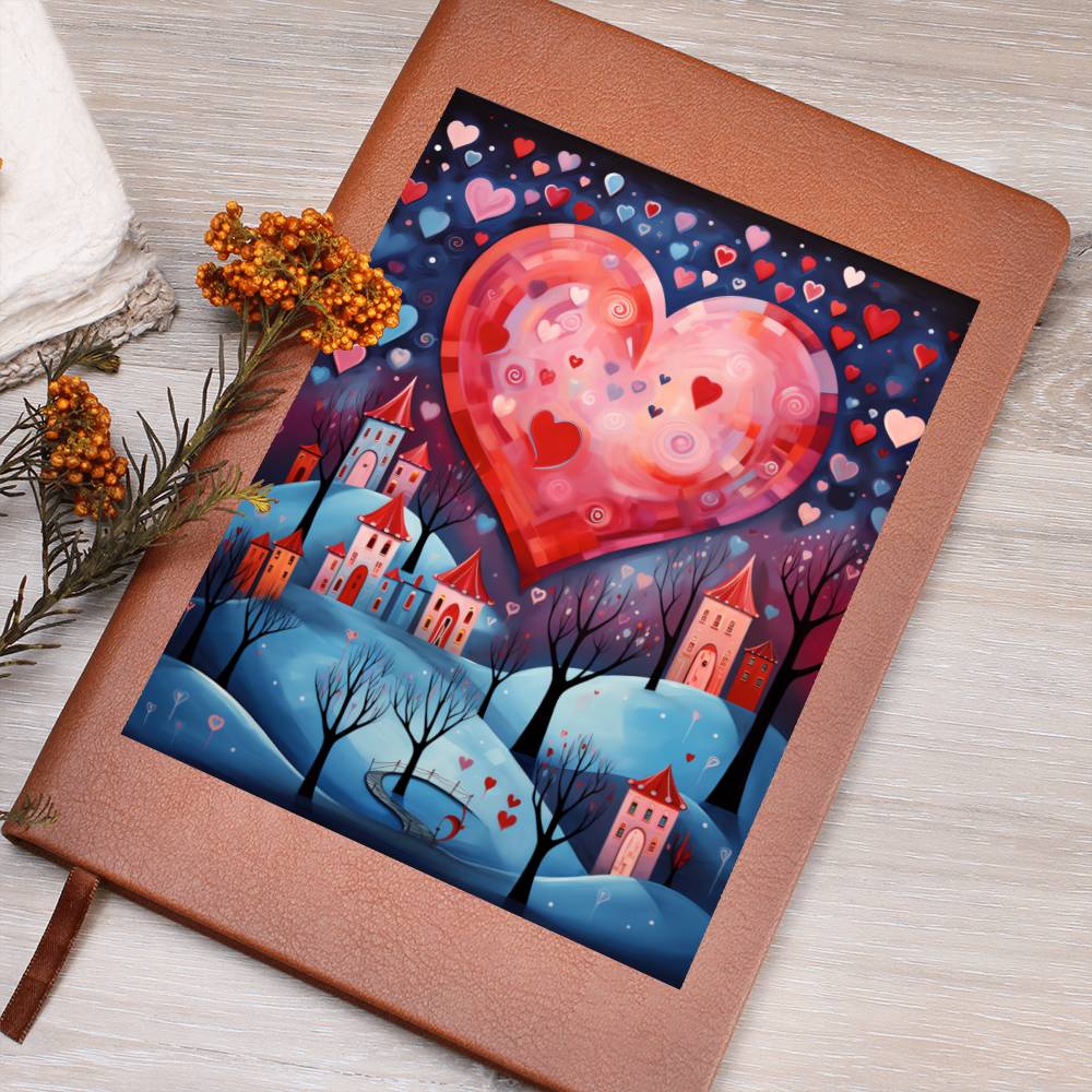 Valentine's Day Art 214 - Vegan Leather Journal