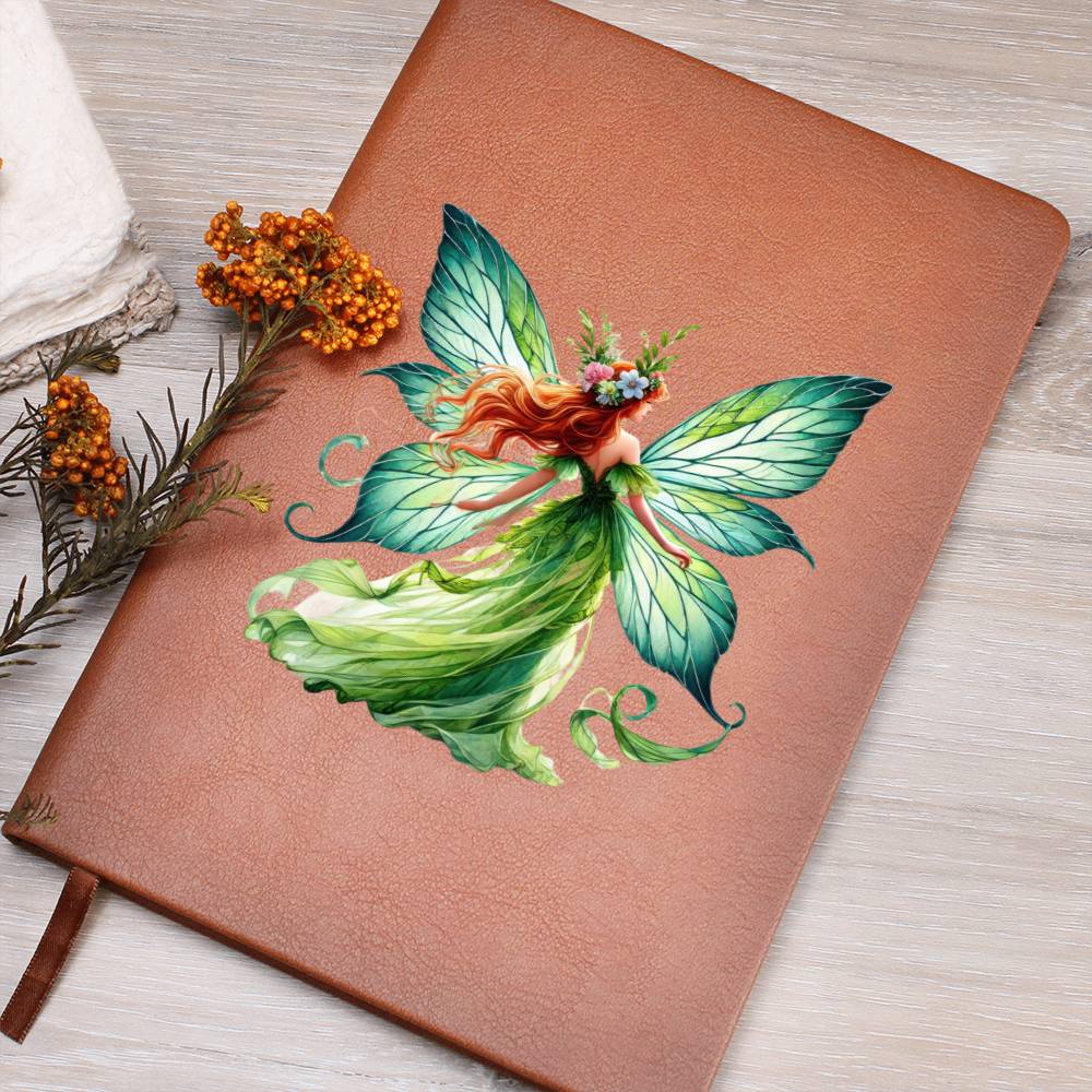 Magical Nature Forest Fairy 02 - Vegan Leather Journal