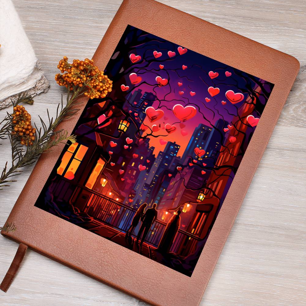 Valentine's Day Art 384 - Vegan Leather Journal
