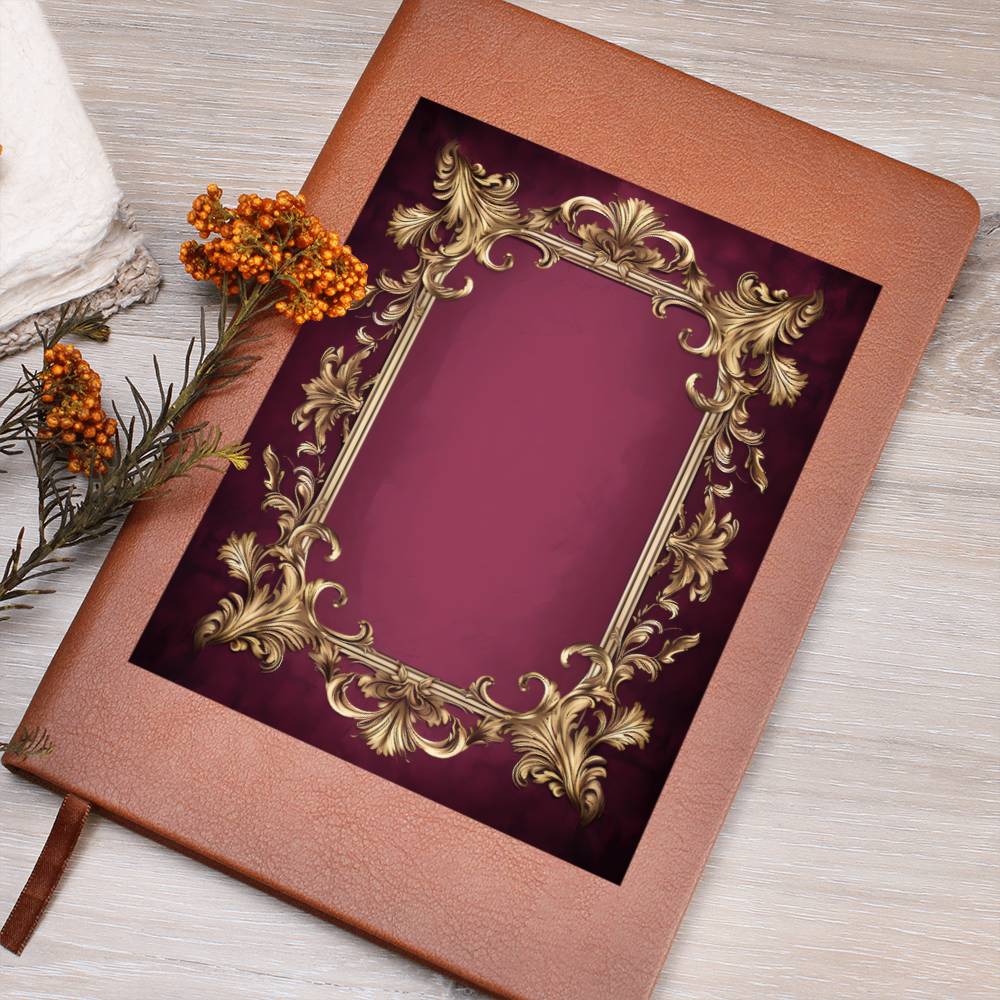 Ornate Gold Cover 076 - Vegan Leather Journal