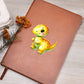 Colorful Baby Dinosaur 068 - Vegan Leather Journal