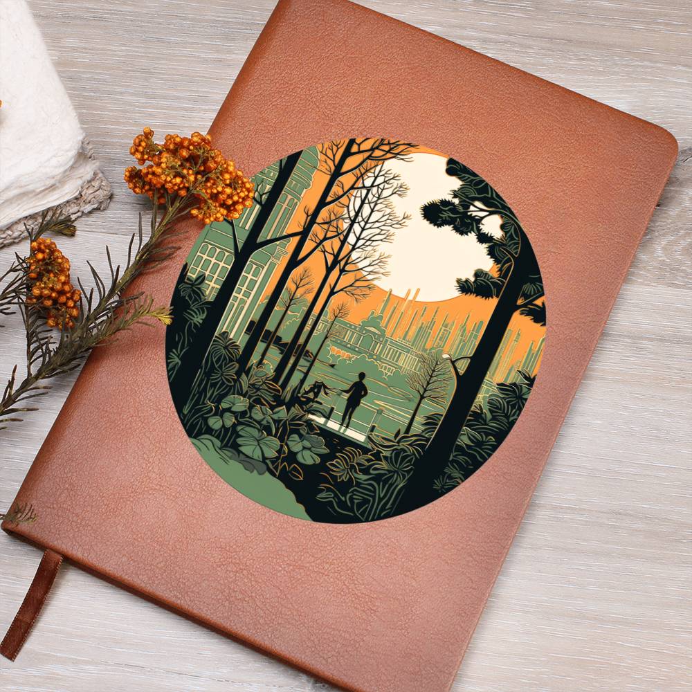 Minimalist BOHO Art 076 - Vegan Leather Journal