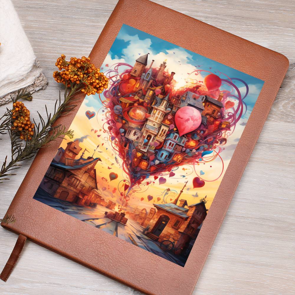 Valentine's Day Art 456 - Vegan Leather Journal