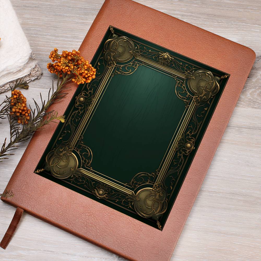 Ornate Gold Cover 094 - Vegan Leather Journal