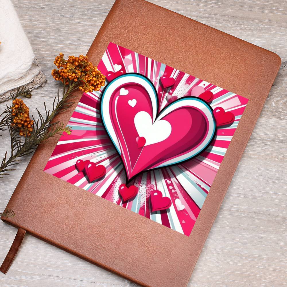 Valentine's Day Pop Art 07 - Vegan Leather Journal