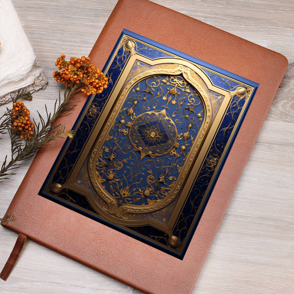 Ornate Gold Cover 021 - Vegan Leather Journal