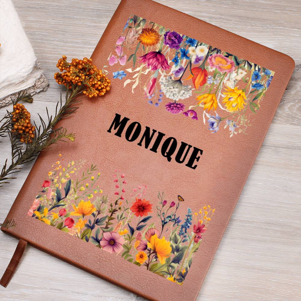 Monique (Botanical Blooms) - Vegan Leather Journal