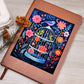 Birds And Floral Design 097 - Vegan Leather Journal