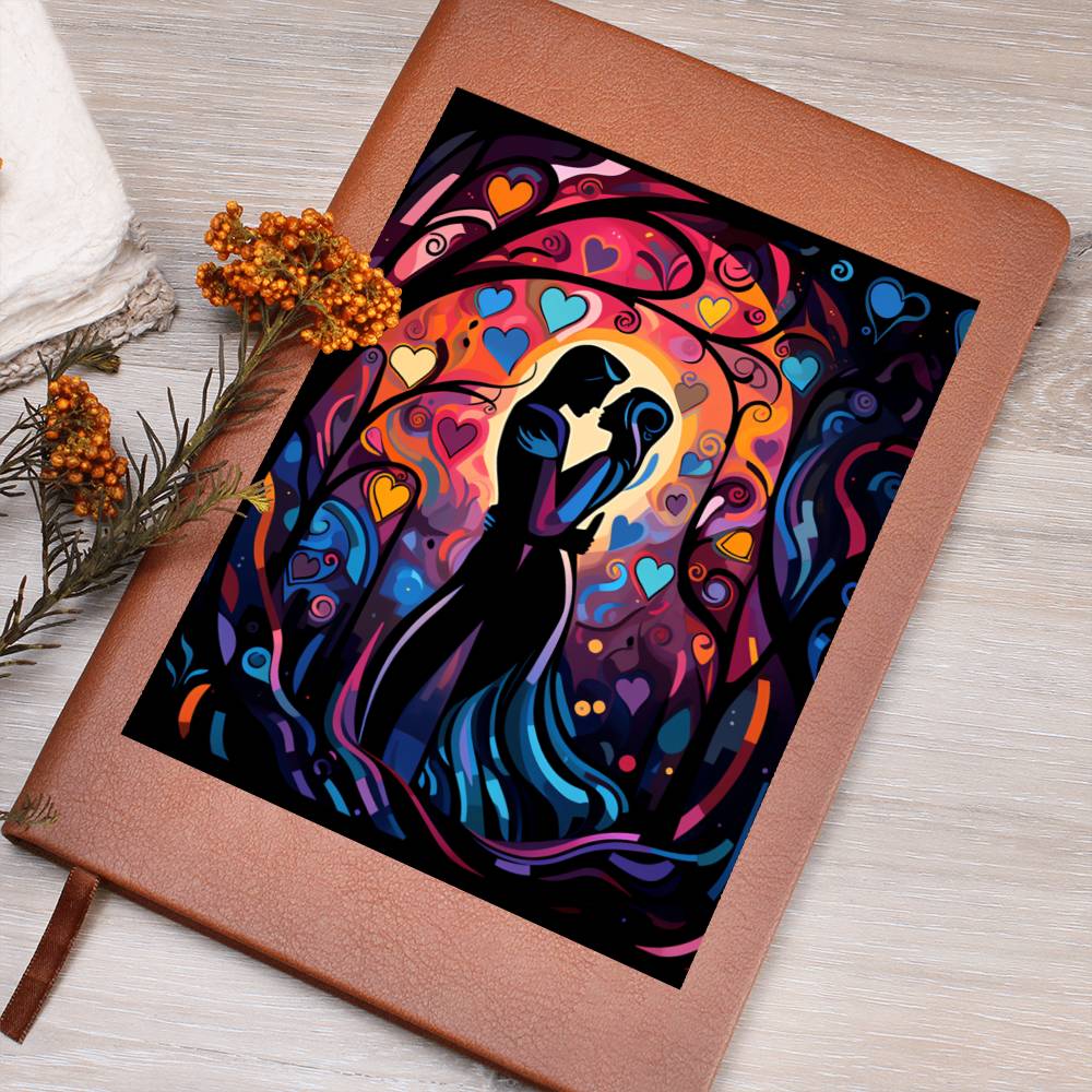 Valentine's Day Art 337 - Vegan Leather Journal