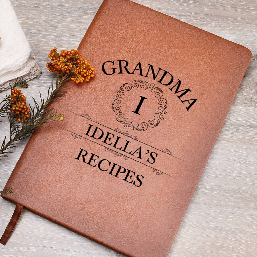 Grandma Idella's Recipes - Vegan Leather Journal