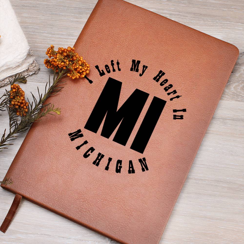 Heart In Michigan v01 - Vegan Leather Journal