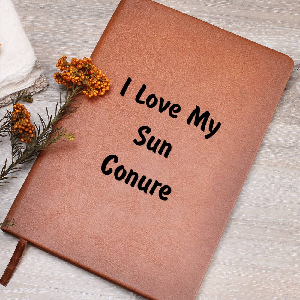 Love My Sun Conure - Vegan Leather Journal